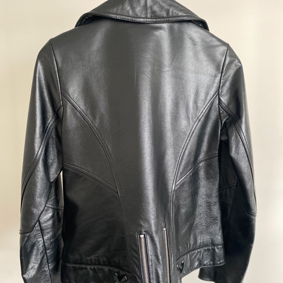 Evcode Black Leather Jacket - Picture 2 of 11